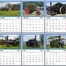 2027 Calendar Traction Engines A4 Size Wall Hanging 