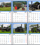 2027 Calendar Traction Engines A4 Size Wall Hanging 