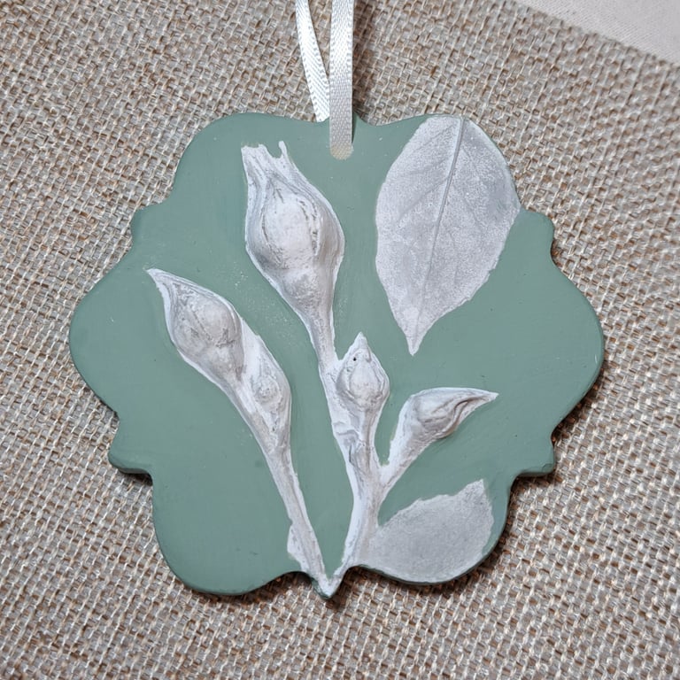 Rose Botanical Plaster Cast 