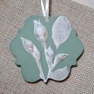 Rose Botanical Plaster Cast 