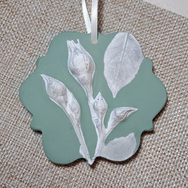 Rose Botanical Plaster Cast 