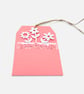 Set of 3 Blue Pink & Yellow Floral Birthday Gift Tags with Card Inserts - Image 5