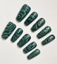 Malachite Press on Nails - Image 2