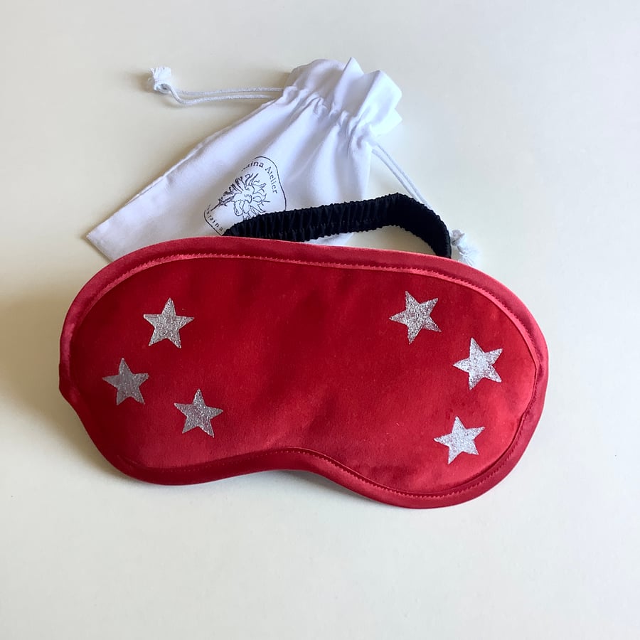Eye Mask Lavender Infused; Eye Mask; Hand Printed; Relaxation and Meditation