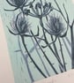 Winter Seedheads - linoprint - Image 5