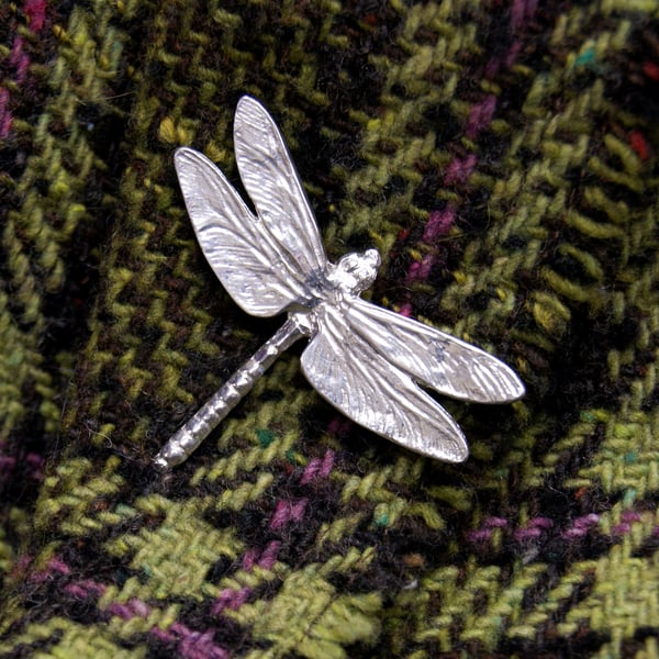 Dragonfly Pewter Brooch