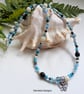 Butterfly Seed Bead Multicoloured Necklace 