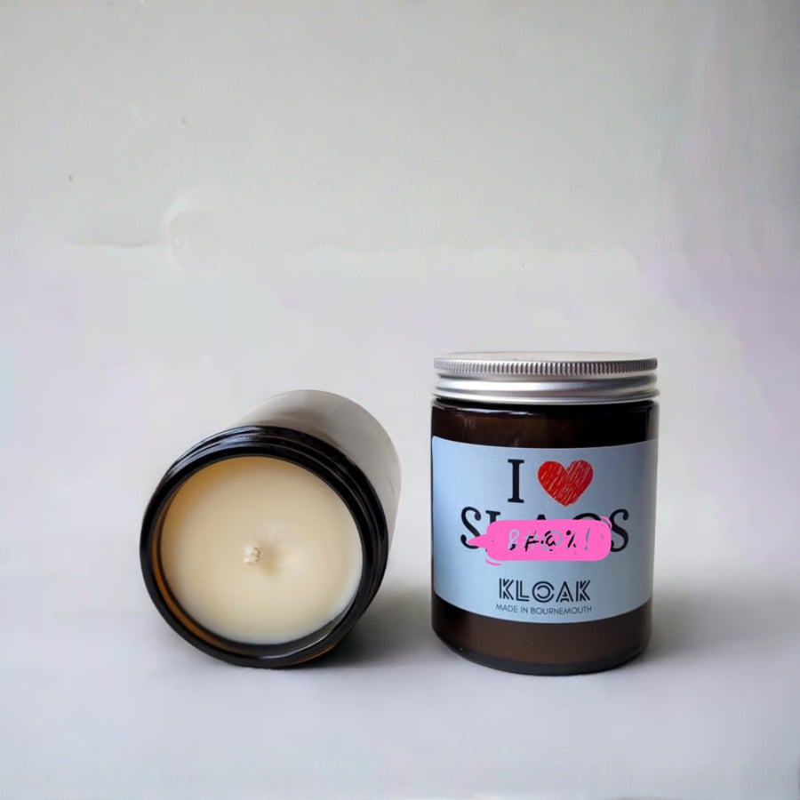 I Love Sl-gs Cheeky Candle