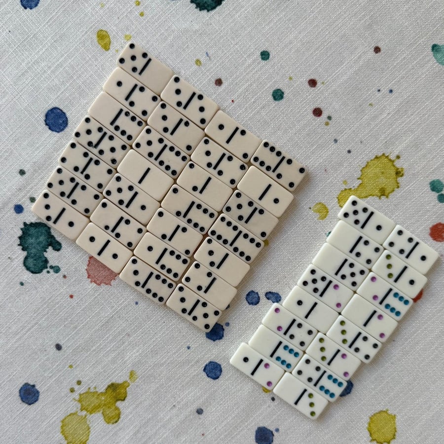 Image of Small Dominoes Dominos - Incomplete Sets For Reuse - Super Seconds