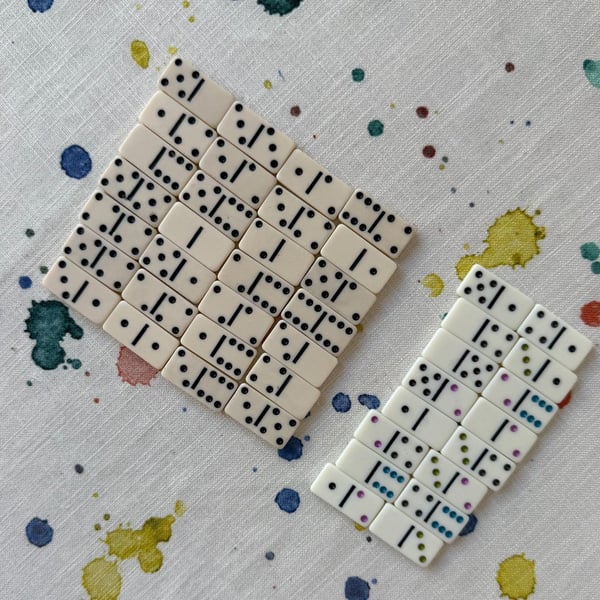 Small Dominoes Dominos - Incomplete Sets For Reuse - Super Seconds