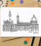 Florence Skyline Greetings Card - Image 1