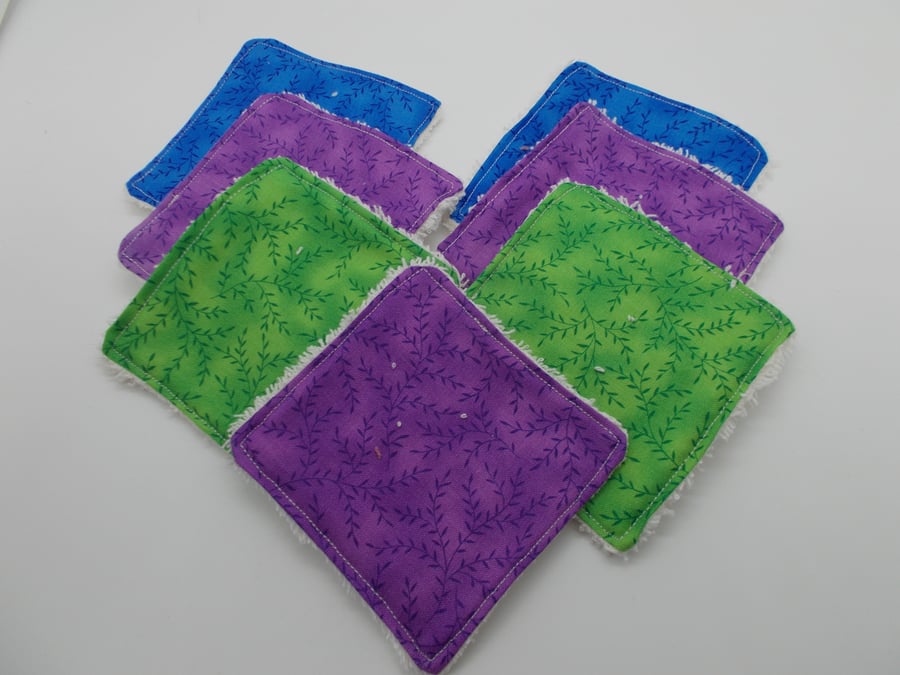 7 Reusable Face Wipes - Brights