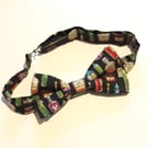 Bow Tie Adjustable Spooky Monster Potion Print Tie for Parties and Style