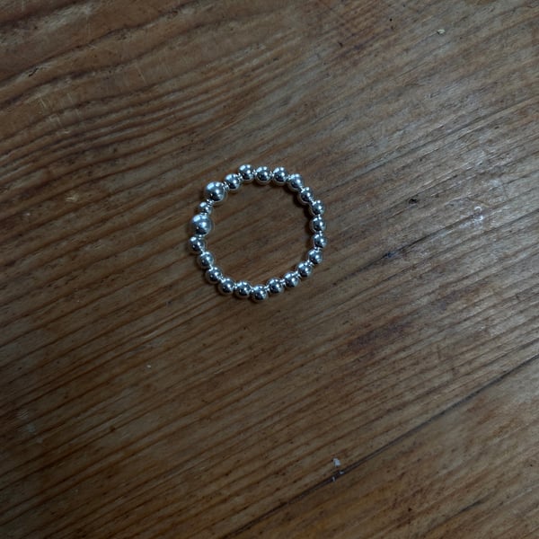   Silver Bead Ring (620)