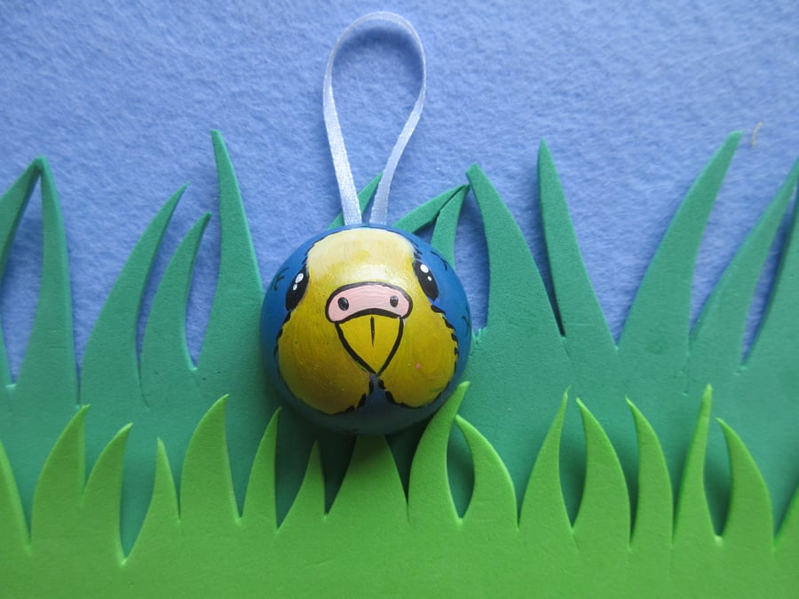 Budgie Budgerigar Bird Hanging Decoration Christmas Tree Bauble