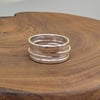 Hammered Sterling Silver Stacking Ring: Skinny Midi Ring