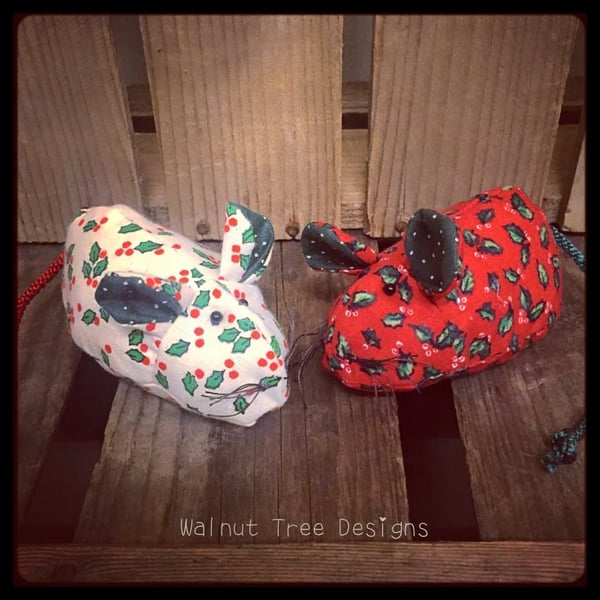 Custom Order for Emma - 2 Christmas Mice