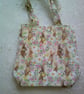 Rabbits and Spring Flowers Fabric bag - Image 1