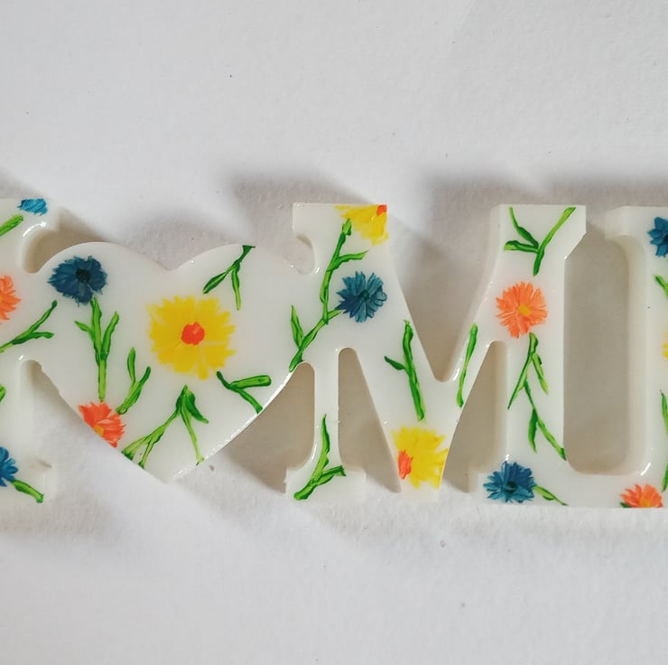 Freestanding HOME sign, hand painted Folksy