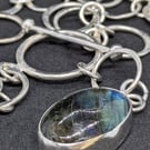 Handmade sterling silver statement chain necklace, Sterling silver chunky chain 