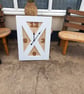 Barn door style wooden wall clock - Image 2