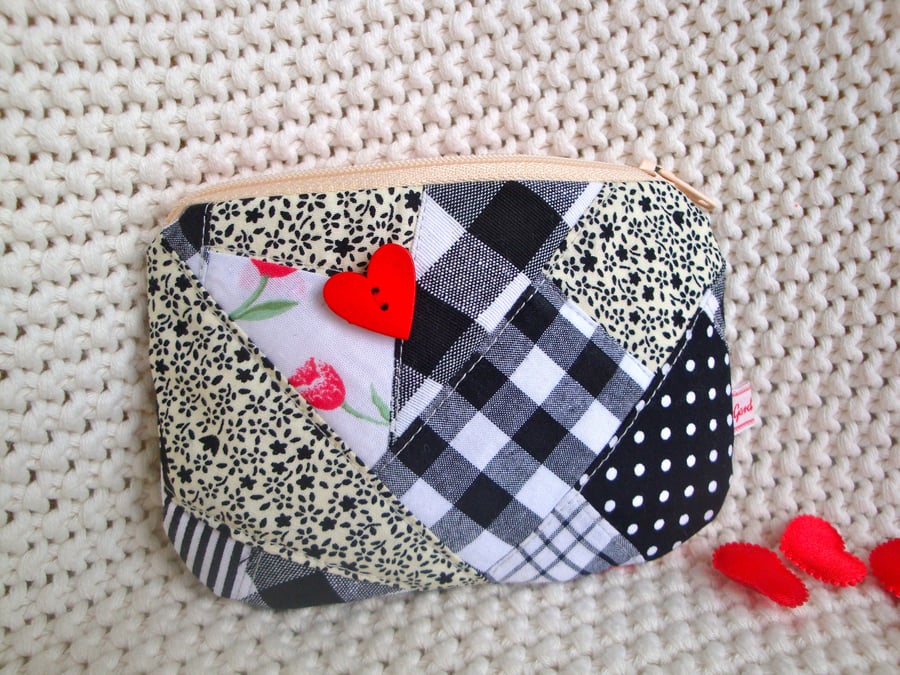 SALE Cotton Patchwork Purse 