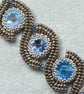 Blue and Silver Waterfall Necklace - Image 4