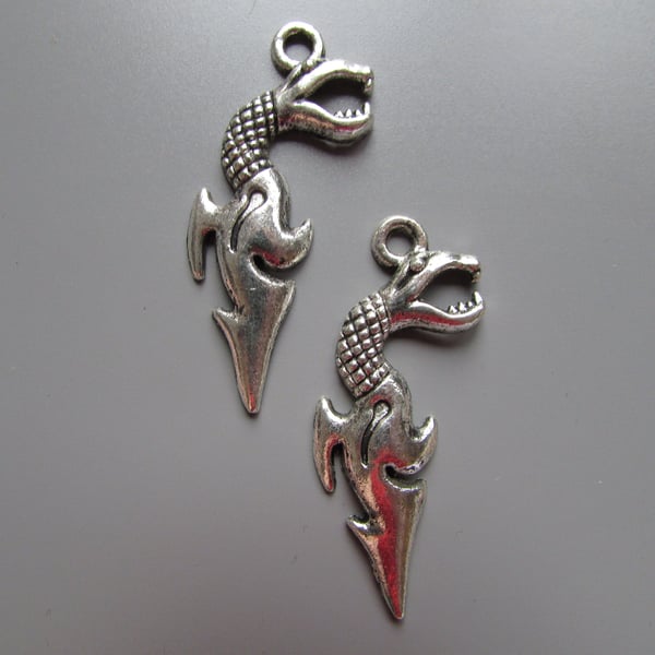 Silver Snake Serpent Jewellery Charm jewellery findings Gothic
