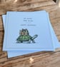 Funny Tortoise Birthday Card. Handmade Humorous Birthday Card. Quirky Card. - Image 1