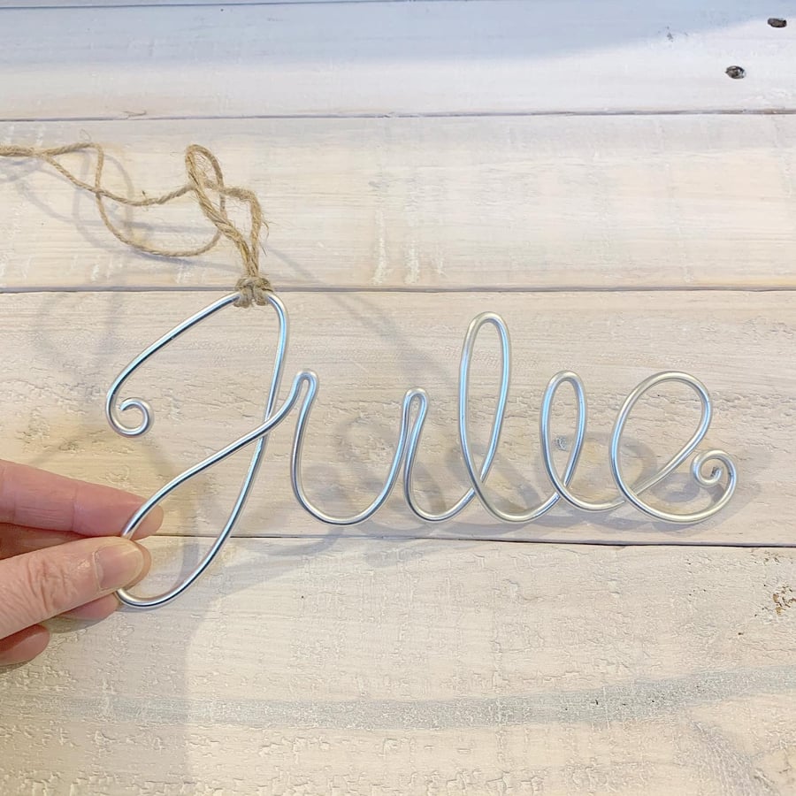 Personalised Wire Name or Word (price from)