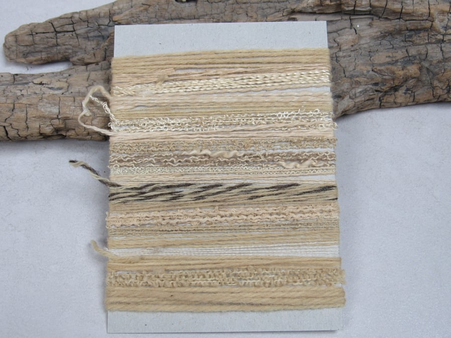 Large Birch Natural Dye Pale Tan Textured Thread Pack