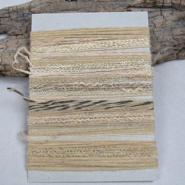 Large Birch Natural Dye Pale Tan Textured Thread Pack