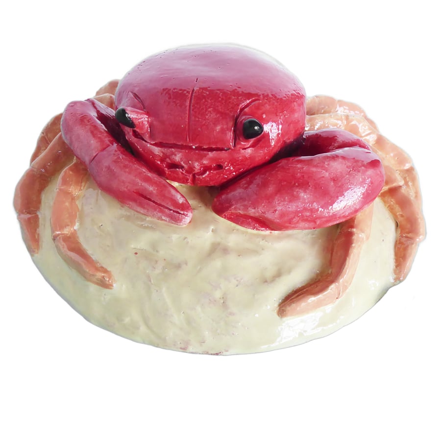 Crab Ceramic Ornament - Handmade