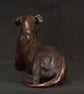 Foundry Bronze Lying Mixed Breed Rescue Dog Statue Small Bronze Metal Sculpture  - Image 6