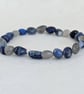 Third eye chakra stretch bracelet with labradorite, sodalite and lapis lazuli  - Image 4