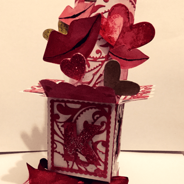 Handmade Luxury Pop-Up 3D Valentines Kiss Card  With Envelope