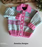Hand Knitted Baby Girl''s Cardigan  9-18 months  - Image 8