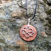 Infinity heart wooden necklace pendant wooden jewellery