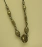 Chunky Antique Silver and Leather Necklace - Image 4