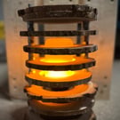 Log Slice Flame Effect Lamp