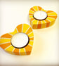 SUNNY CERAMIC HEART TEALIGHT CANDLE HOLDER - Image 1