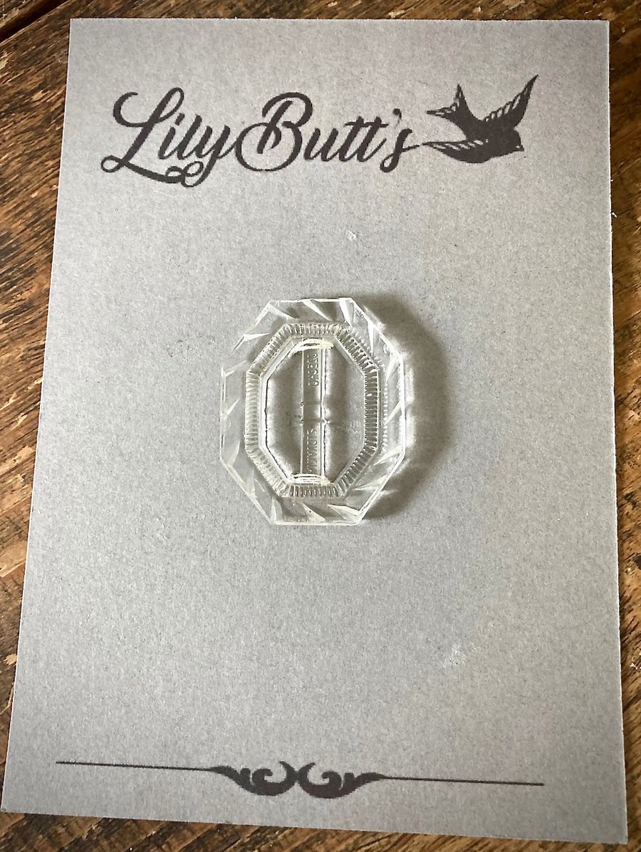 Lovely Vintage Czech Glass Buckle