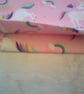 Unicorns and Rainbows on a Pale Pink Background Fabric Handbag - Image 4