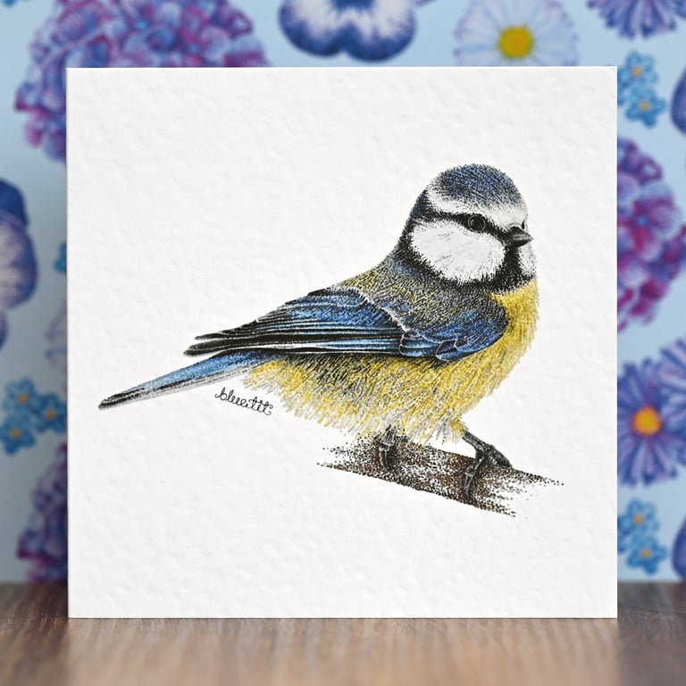Blue Tit Blank Card