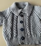Hand Knitted Baby Boy Jacket.  - Image 1