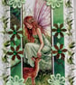 Fairy - Hand Crafted Decoupage Greeting Card - Blank - 3328 - Image 2