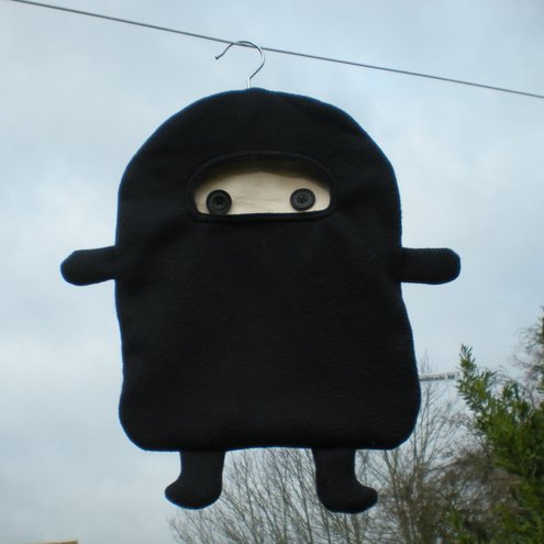 Ninja Pegbag Clothespin Peg Bag from WonkyGiraffe
