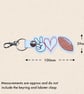 Rugby Keyring - Peace Love Rugby Bag Charm - Image 5