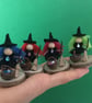 Very Tiny Witch Decorations, Halloween Witch Doll Ornaments, Autumn decorations - Image 1