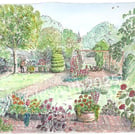 Overton Oasis, St Mary's Garden - Limited Edition Art Print